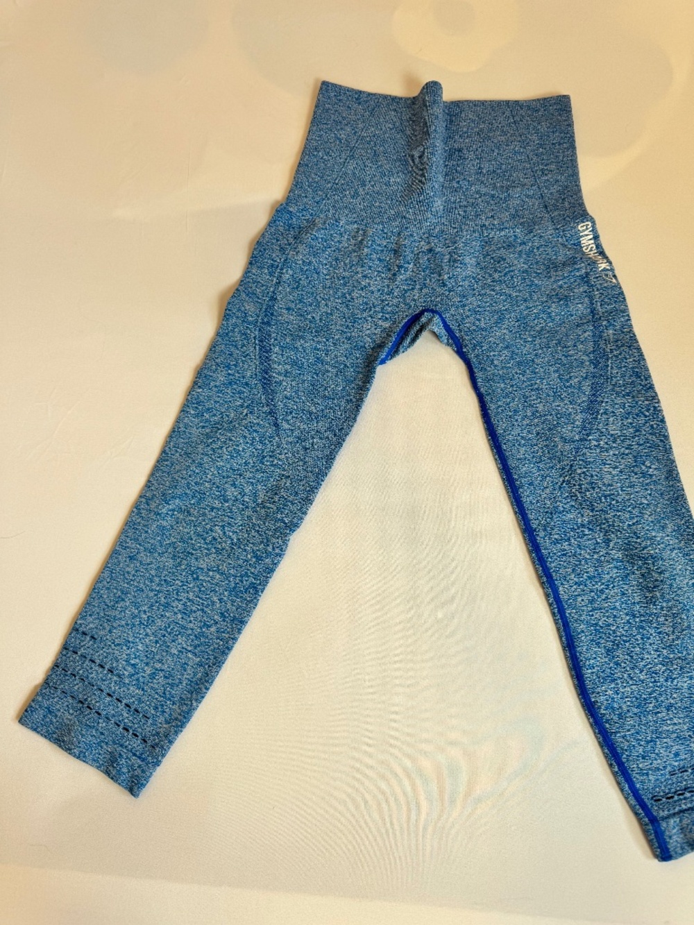 Gymshark Energy Seamless Leggings in a blue marl XS